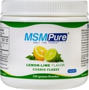 KALA HEALTH MSMPure Lime Lime Flavored Coarse MSM Powder Flakes – Sulfuro orgánico para flexibilidad conjunta, apariencia de piel y soporte de uñas de pelo – 8.8 oz, EE.UU.