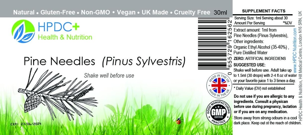 HPDC+ Salud y Nutrición SURAMIN SHIKIMIC Ácido Fórmula – Necesidades de pino, Anise de estrellas, Fennel – Extracto de Tintura – 1 fl oz / 30ml