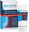 Paste triple AF Anti Intento fúngico para los tesoros de piel La mayoría de los atletas Pie y Ringworm - 2% Miconazol Antifungal Crema - 2 Oz Tube (Paquete mayo Vary)