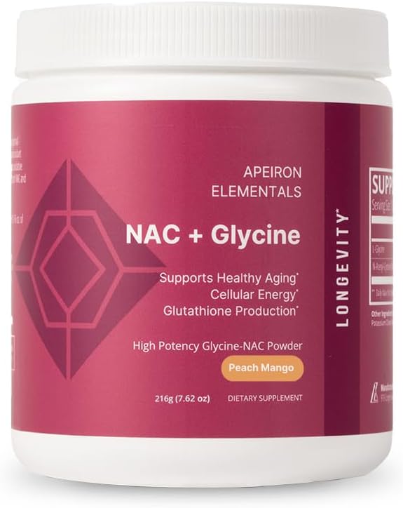 NAC + Glycine Powder - 2500mg - Glutathione Production, Immune Support, " Cellular Energy