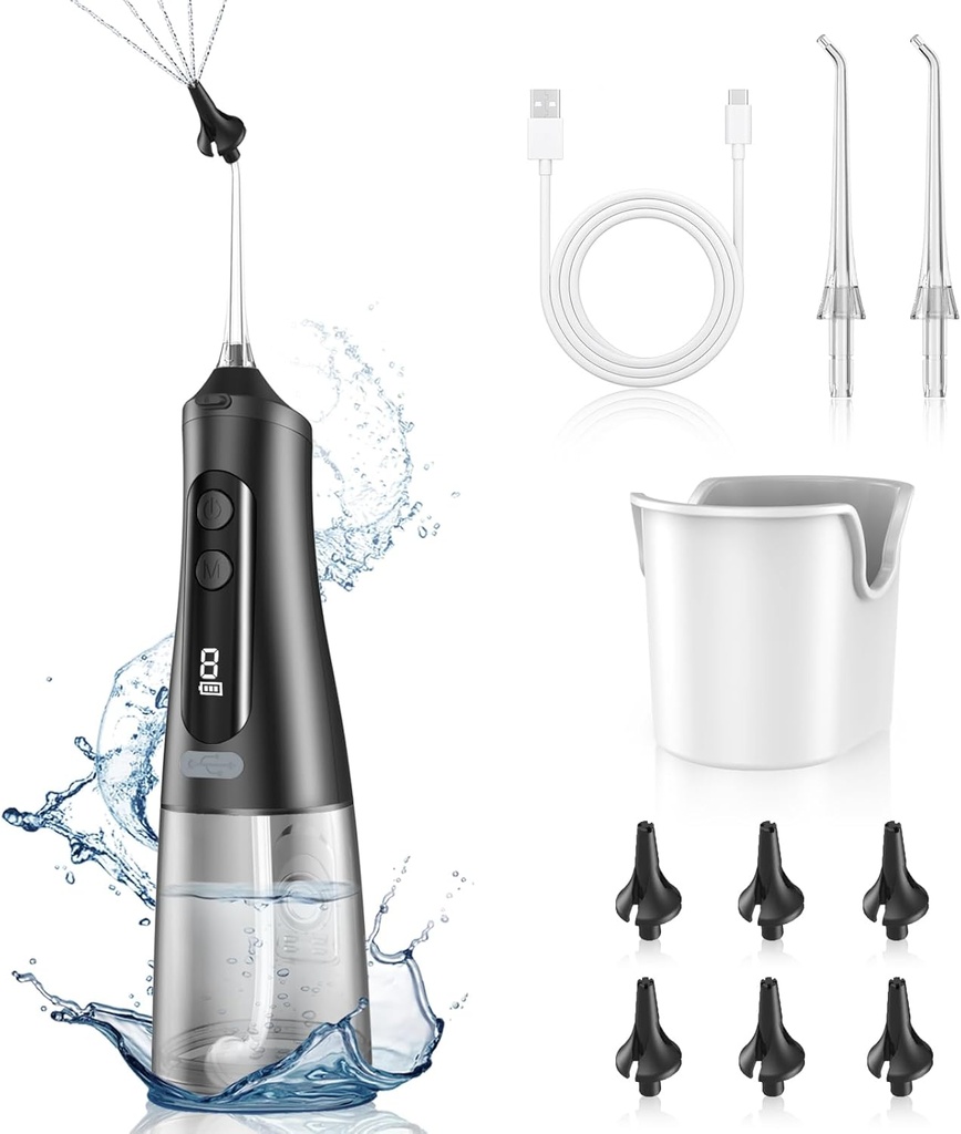 Eliminación de cera de oído, limpiador eléctrico, kit de limpieza de oídos con 4 niveles de presión, kit de riego de oído eficaz con IPX7 impermeable