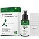 Eyelid and Eyelash Cleanser Spray, Pure Hypochlorous Acid, 150ml/5.13 fl oz – Soothe & Cleanse for Blepharitis & Dry Eyes, 50 Cotton Rounds