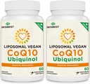 1000mg Liposomal CoQ10 Ubiquinol, 120 Vegan Softgels, High Absorption Ubiquinol CoQ10 Suplemento, Active Antioxidant Form of Coenzyme Q10 for Heart Function & Energy Production
