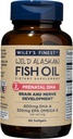 Wiley's Finest Wild Alaskan Fish Oil Prenatal DHA - 900mg EPA y DHA Omega-3 para mujeres embarazadas y madres de enfermería - 60 Softgels (30 servicios de vitamina prenatal)