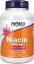 AHORA Suplementos de alimentos, Niacina (Vitamin B-3) 500 mg, liberación sostenida, salud nutricional, 250 tabletas