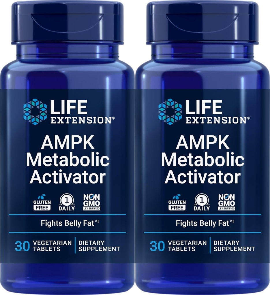 Extensión de vida AMPK Metabólico Activador 30 Tabletas (Pack of 2)