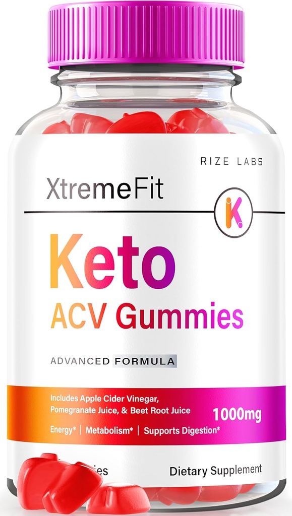 rize labs - Xtremefit Keto ACV Gummies for Advanced Weight Loss, Advanced Formula, Apple Cider Vinegar Suplemento (60 Gummies)