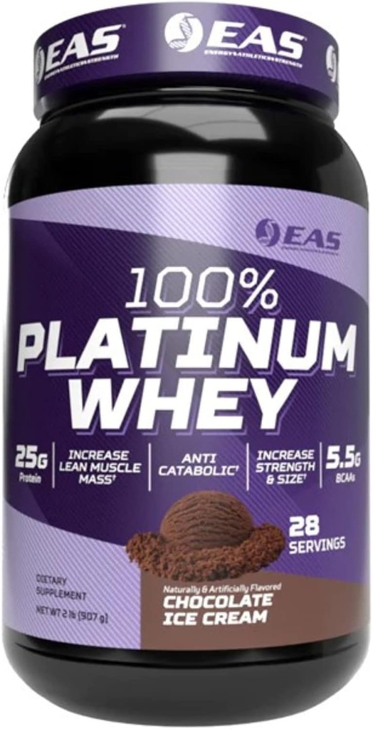 Ciencias experimentales y aplicadas 100% Platinum tención 3 Proteínas ultra-Platinum Whey ← Aumentar el tamaño " Strength  25g Protein, 5.5g BCAAs  2 Pound (Chocolate Ice Cream)
