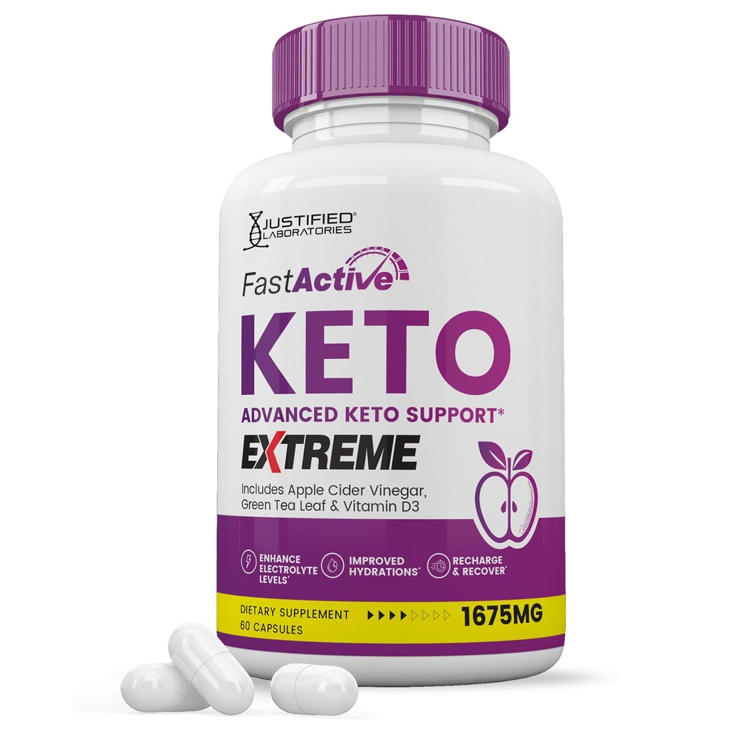 Fast Active Keto ACV Extreme Pills 1675MG Keto Support Blend Alternative to Fastactive Keto ACV Gummies Formulado con Apple Vinegar Extra Virgin Olive Oil Powder Green Tea Leaf 120 Capsules