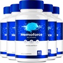 Memoforce Brain, Memoforce Pills, Memoforce Reviews, Memoforce Suplemento, Memoforce Capsules Advanced Formula for Memory & Focus - Maximum Strengt - Brain Health Support (5 Pack)