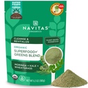 Navitas Organics Superfood+ Greens Blend for Detox Support (Moringa + Kale + Wheatgrass), 6.3oz Bag, 30 Servings — Organic, Non-GMO, Vegan, Gluten-Free, Keto & Paleo....
