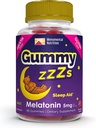 Gummy ZZZs Melatonin - Gummies de sueño 5 mg - Flavor de fresa - 90 Cuenta - Vegan-Amigo, Gelatina y Gluten Gratis - Halal y Kosher Certified - Gummies de noche para hombres y mujeres
