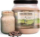 TruHey Crecimiento Proteína Shake (Chocolate Milk Flavor, Whey) Crecimiento natural &amp; Desarrollo Proteína Polvo para Niños &amp; Adolescentes - Bebidas de ganancia de peso - Endorado por Pediatras, Picky Eater Vitamin, Edades 4+