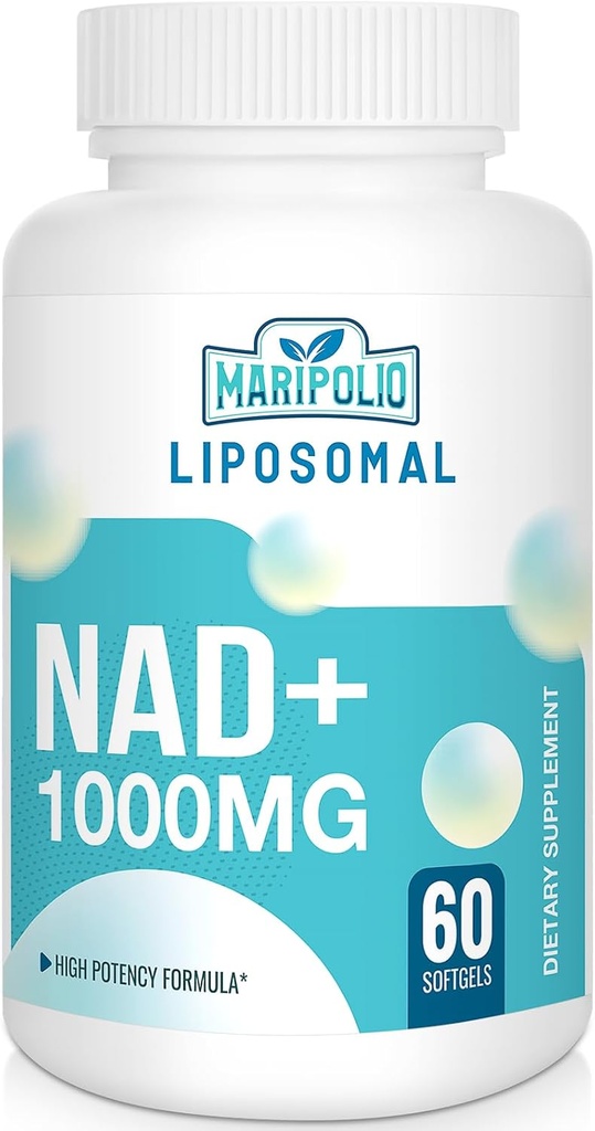 Liposomal NAD+ Suplemento 1000 mg TENIDO Pontecy más alto NAD TEN Max Absorption  Suplemento puro NAD Energía y Reparación de ADN, Defensa del envejecimiento, Función cerebral
