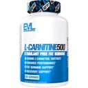 EVL L-Carnitine Suplemento para la pérdida de peso Apoyo - L carnitina 500mg píldoras dietéticas para la pérdida de peso Lean Muscle Growth and Fat Burning Support with Stimulant Free L Tartrate - 120 Servings