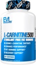EVL L-Carnitine Suplemento para la pérdida de peso Apoyo - L carnitina 500mg píldoras dietéticas para la pérdida de peso Lean Muscle Growth and Fat Burning Support with Stimulant Free L Tartrate - 120 Servings