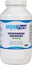 KALA HEALTH MSMPure MSM Vegetarian Capsules – 1000 mg US-Made MSM por cápsula para la salud conjunta, la apariencia de la piel, Hair & Nail Support – 250 Conde, Organic Sulfur