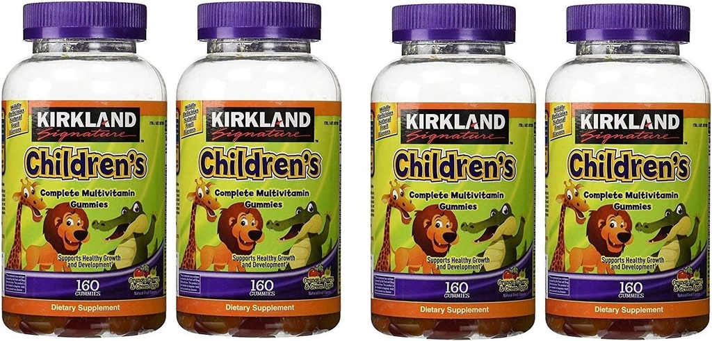 Kirkland Firma Multivitamina completa para niños, 320 Gummies (2 Pack)