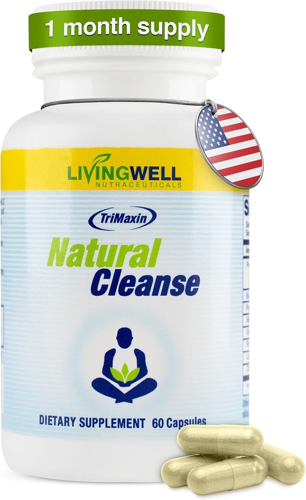 Detox diario - Limpiador de colon para Flush de peso, Suplementos del Movimiento de Tazón para Bloating de estómago, promueve la salud digestiva, la fórmula de limpieza premium para hombres y mujeres, 60 conteo