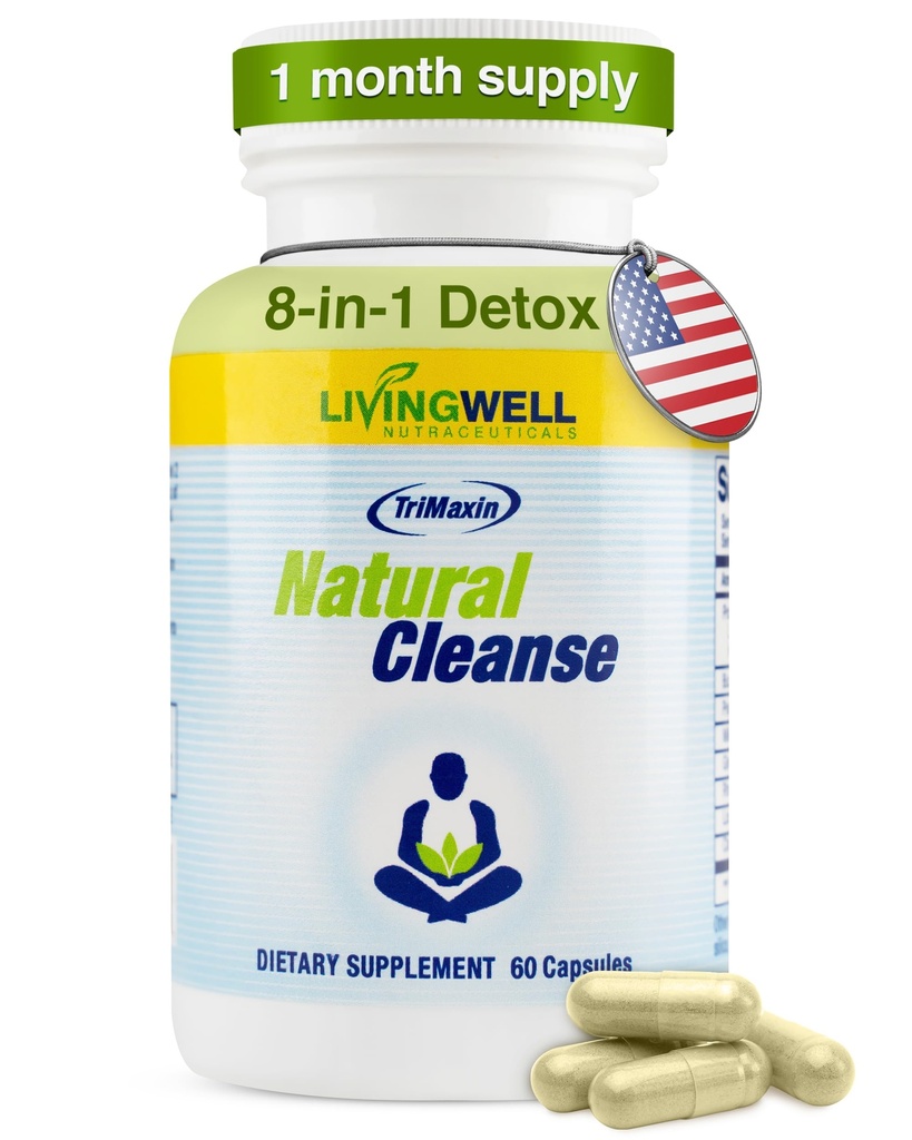 Detox diario - Limpiador de colon para Flush de peso, Suplementos del Movimiento de Tazón para Bloating de estómago, promueve la salud digestiva, la fórmula de limpieza premium para hombres y mujeres, 60 conteo