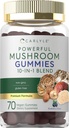 Carlyle Mushroom Suplemento Gummies TEN 70 Vegan Gummies TENIDO 10-in-1 Blend TENIDO Non-GMO, y Gluten Free