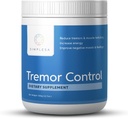 Simplesa Tremor Control, L-Arginine Alpha-Ketoglutarate Suplemento, Incluye GABA, Ubiquinol y Niacin, 360g AAKG Powder Suplemento, soporta el control del temblor y la salud muscular