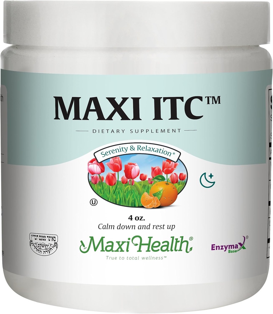 Maxi Health ITC - Inositol - con Taurine y Vitamina C - Fórmula de calma - 4 Ounce Powder - Kosher