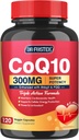 CoQ10 300mg con PQQ & Shilajit - Potente antioxidante para la producción de energía y salud cerebral del corazón - Alta absorción con bioperina Coenzima Q10 Suplementos - 120 cápsulas