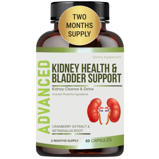 NutraPro Kidney Cleanse Detox &amp; Repair and Bladder Support- Kidney Support Supplement for Kidney Restore with Chanca Piedra,Cranberry, Juniper Berries for Detox and Bladder Health.60 Day Supply.