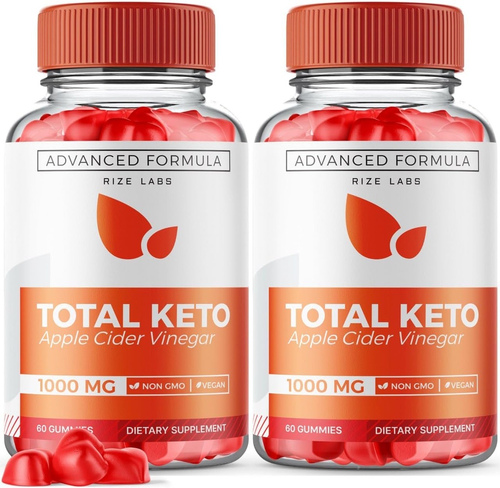 rize labs (Pack of 2 Total Keto Gummies for Advanced Weight Loss, Supplement to Lose Belly Fat, Maximum Strength Formula, Gomitas Reviews (120 Gummies)