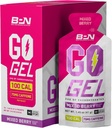 BARE PERFORMANCE NUTRITION, BPN Go Gel Endurance, 24g of Carbohydrates &amp; 100 Calories per Pack, Vegan + Gluten Free Running Gel, 10 Single-Serving Packs, Caffeinated Mixed Berry
