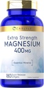 Oxido de magnesio de Carlyle 400mg TEN 180 Softgels TEN Mineral esencial TEN NO GMO Y Gluten Suplemento gratuito