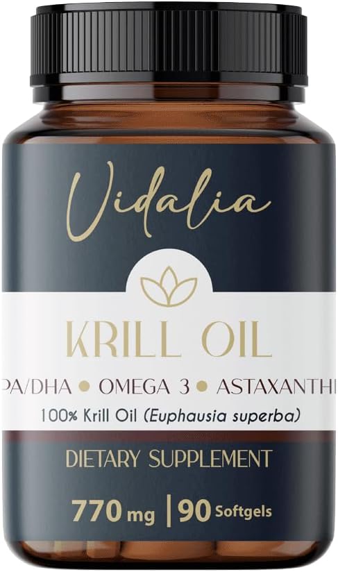 Vidalia Provee una Fuente Potente de Omega-3 derivada del aceite de Krill Antártico, alto contenido de PHOSPHOLIPIDS, Choline y ASTAXANTHIN, ofreciendo una biodisponibilidad superior. Metales pesados gratis.
