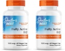 Doctor's BEST Fully Active B12 1500 mcg, Non-GMO, Vegan, Gluten Free, Supports Healthy Memory, Mood and Circulation, 60 Count (Pack of 2)