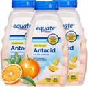 Tabletas de ácido Sugar Free Extra Strength, Orange Creme, Calcium Carbonate 750 mg, 90 Cuenta Cada (Pack of 3)