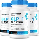 (3 Pack) GlucoBoost Capsules, Booster Oficial GlucoBoost GLP-1, All Natural Formula to Maintain Stable Healthy Levels, Premium Blood Support Vitaminas, Gluco Boost Review (180 cápsulas)