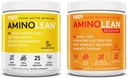 RSP NUTRITION Vegan AminoLean Pre Workout Energy (Pineapple Coconut 25 Servings) con AminoLean Recovery Post Workout Boost (Blood Orange 30 Servings)