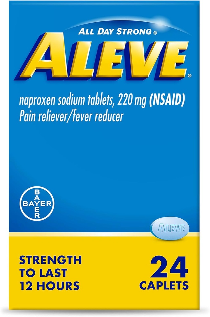 Aleve Pain Relief Naproxen Sodium Caplets ‐ 24 Conde