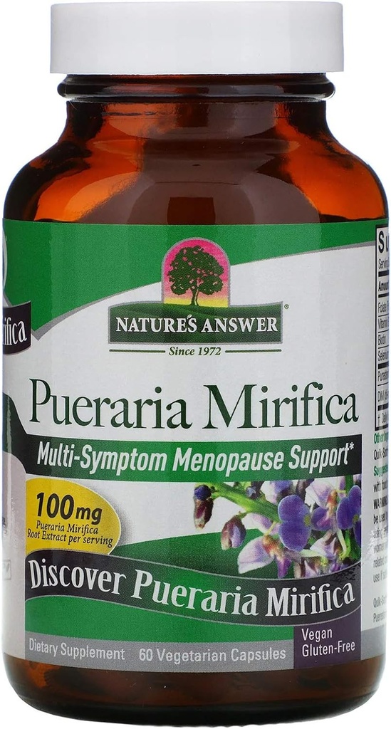 Respuesta de la naturaleza Pueraria Mirifica Vegetarian Capsules, 60-Count