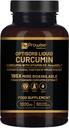 Optisorb Curcumina líquida con vitamina D - 60 Liqcaps TEN 185x Turmeric " Curcumin Bioavailability - Ultra Bioavailable ANTE Líquido cápsulas con 1000mg NovaSOL Daily Dosificación - Reino Unido Fabricado