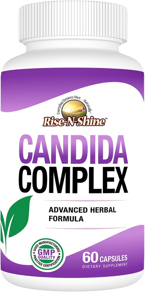 Rise-N-Shine Candida Support Suplemento -60 cápsulas
