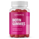5000mcg Biotin Gummies for Hair, Skin and Nails - Vegan Supplement for Women and Men - GLP-1 Nutritional Support to Promote Lucious Locks and Radiant Skin - Vitamin B7 - Strawberry Flavor, 90 count