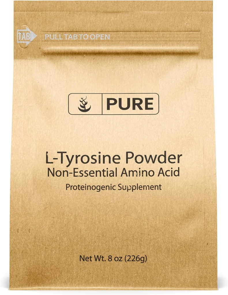 PURE ORIGINAL INGREDIENTES L-Tyrosine (8oz) Powder Supplement, Non-Essential Amino Acid