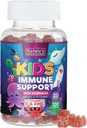 Niños de apoyo inmunológico Suplemento Gummies - Daily Childrens Vitaminas C, Zinc &amp; Echinacea - Gummy for Kids Immunity Support, Ages 4 and Up, Natural Berry Flavor, Non-GMO, Gluten-Free & Vegan - 120 Gummies