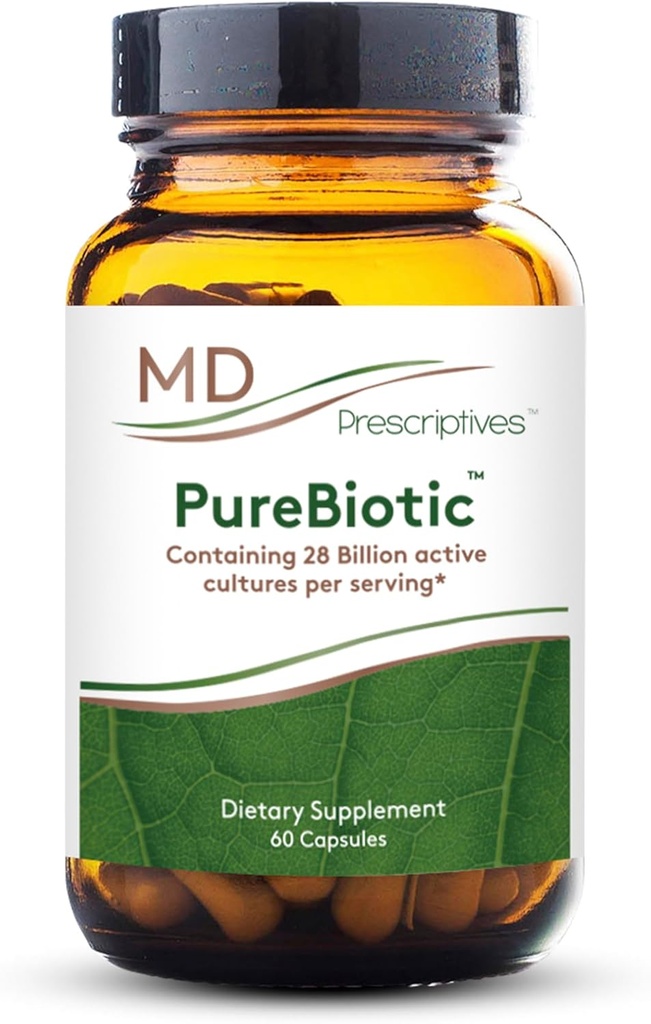 MD Prescriptives - PureBiotic - Suplemento dietético probiótico para la salud digestiva " Gut - 60 cápsulas