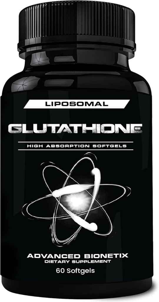 850mg Liposomal Glutathione Suplemento Silencio 60 Total Liposomal Softgels Silencio Antioxidante Suplemento w/Gluta-IVTM, 100X Absorción Sobre Glutatione Powder
