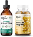 Wild &amp; Organic Cilantro Tincture 4 fl oz &amp; Immune Support Gummies