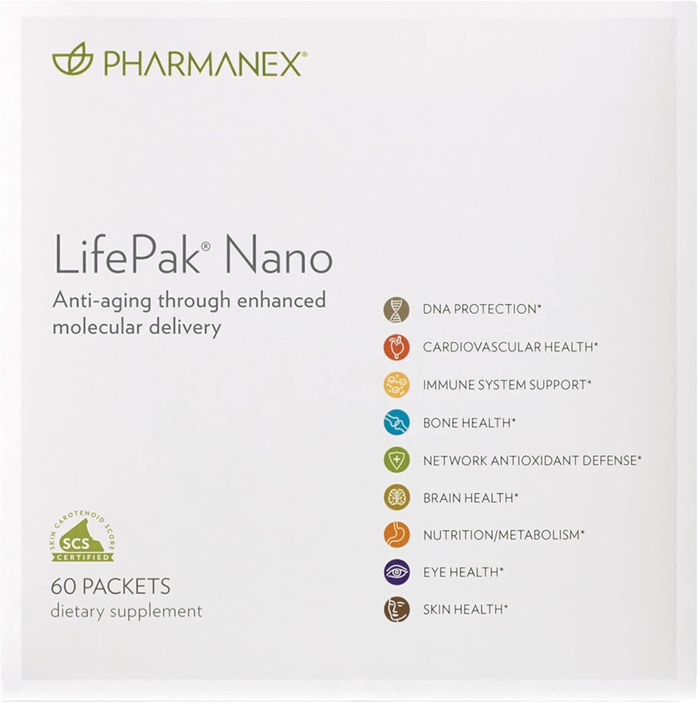 Nu Skin Pharmanex LifePak Nano - Advanced Nutritional Support with Cutting-Edge Nanotechnology, Vitamins, and Antioxidants for Enhanced Absorption and Health Benefits