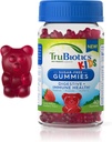 TruBiotics Probióticos para niños con prebióticos " Vitamina C, Gummies libres de azúcar para el apoyo médico digestivo e inmunitario, suplemento probiótico para niños picantes, sabor a fresa natural, 40 Gummies