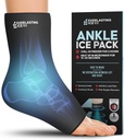 Agarre de hielo de tobillo para inflamación, agarre de hielo de pie reutilizable - Terapia de compresión fría para el alivio del dolor, Fasciitis de plantar, tobillos depravados, Aquiles de tensión